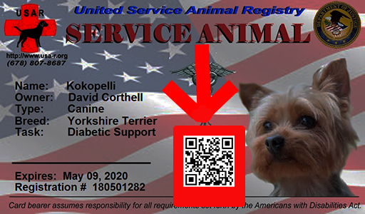  ~ United Service Animal Registry ~ Copyright© 2006-2022 ~ All  Rights Reserved